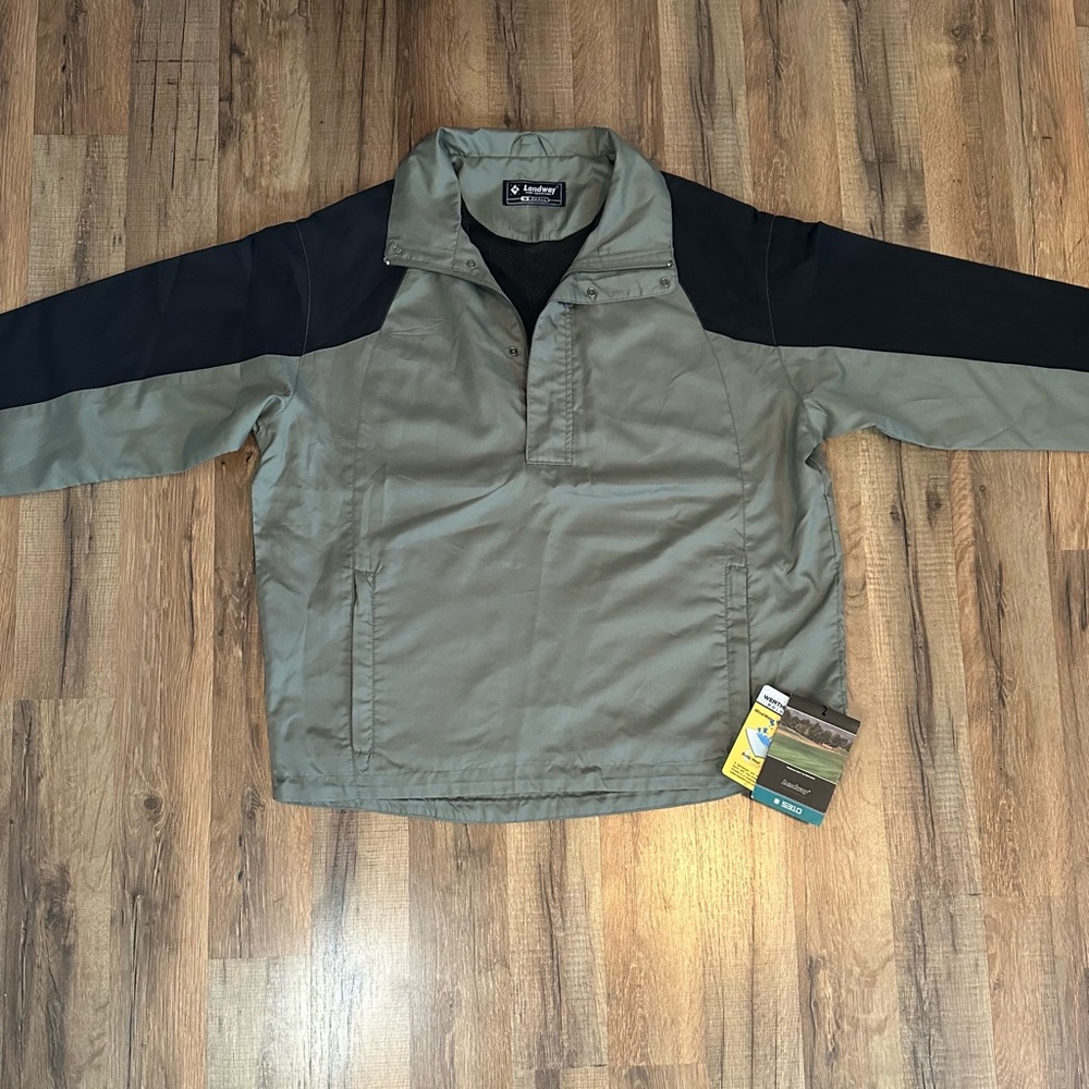 Landway Wind-Restraint Olive and Black Pullover Jacket For Men Size Small
